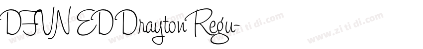 DFVN ED Drayton Regu字体转换